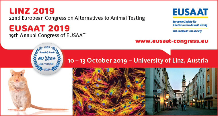 22nd European Congress on Alternatives to Animal Testing, August 25-28 2019, University of Linz, Austria